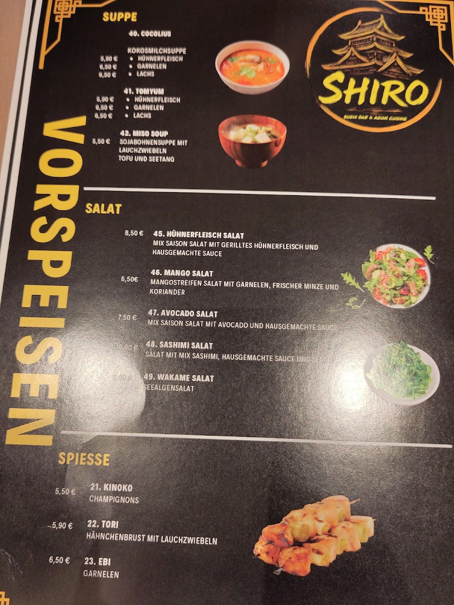 Shiro Restaurant Photo Menu 7