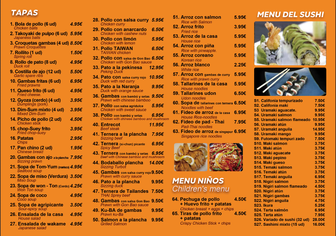Bar restaurante xin-chen Photo Menu 2