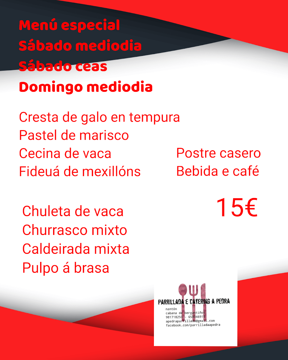 Parrillada e Catering A Pedra Photo Menu 7