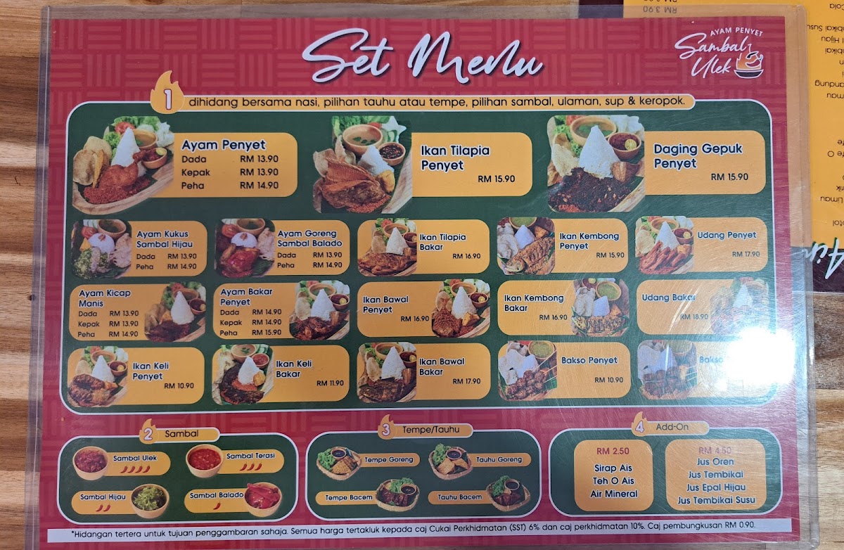 Ayam Penyet Sambal Ulek Photo Menu 6