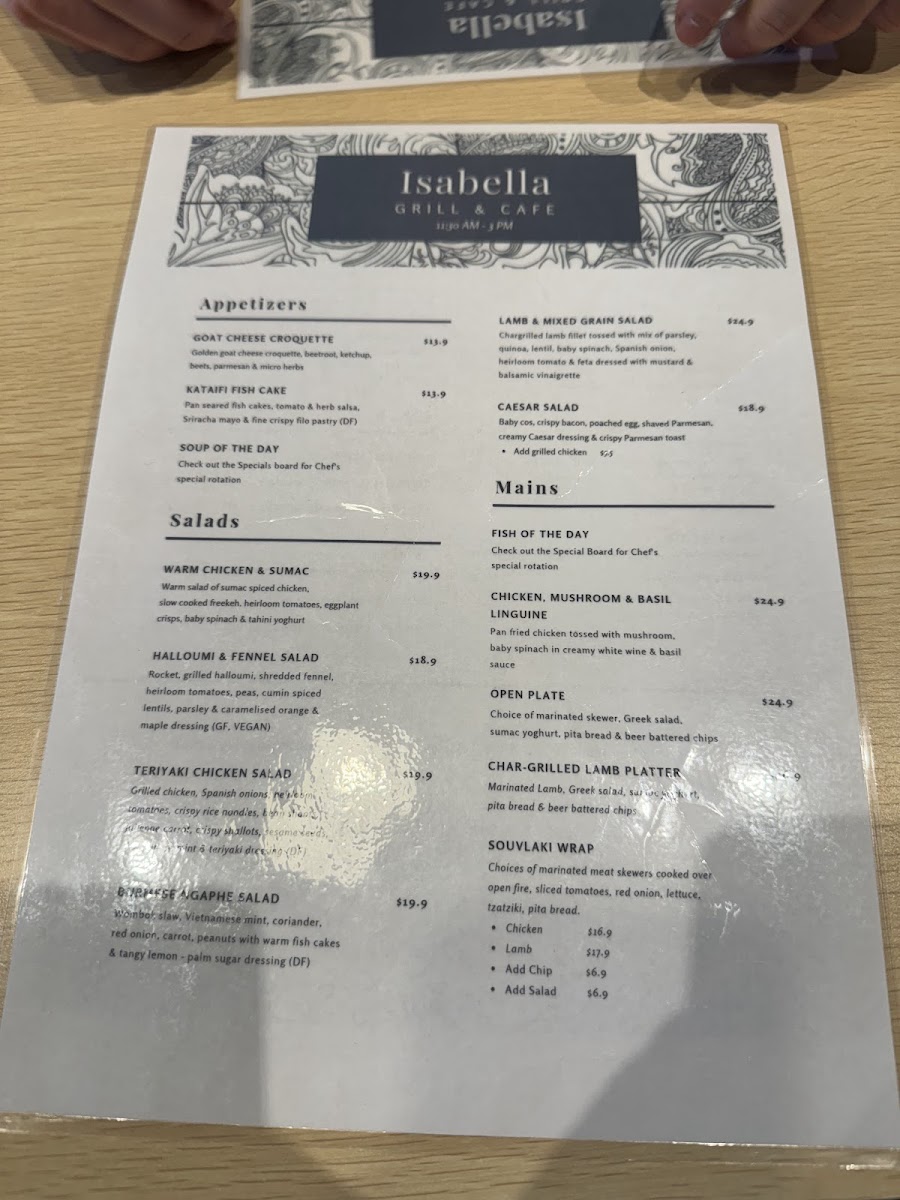 Isabella Cafe Photo Menu 4