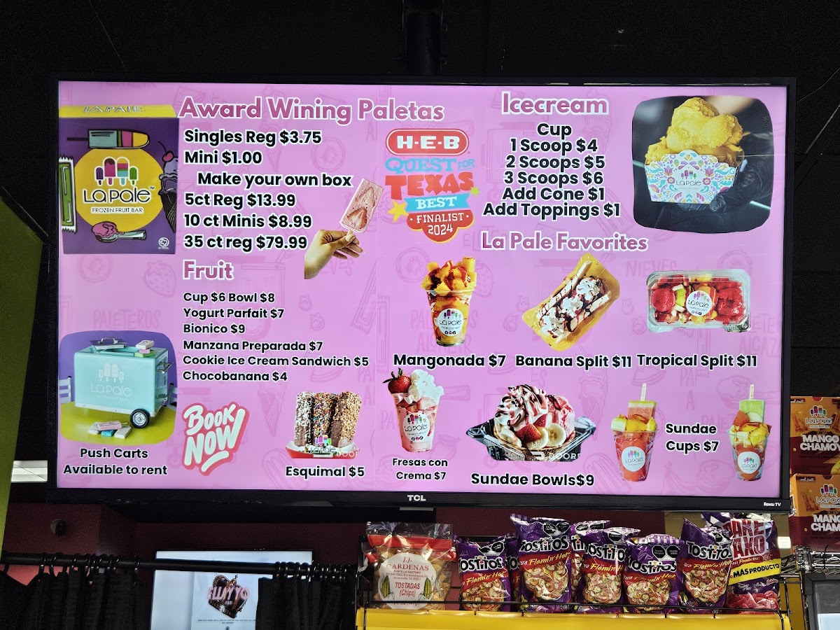 La Pale Frozen Fruit Bar International Blvd Photo Menu 2
