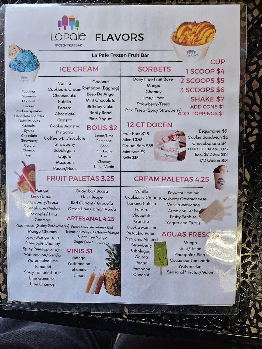 La Pale Frozen Fruit Bar International Blvd Photo Menu 3