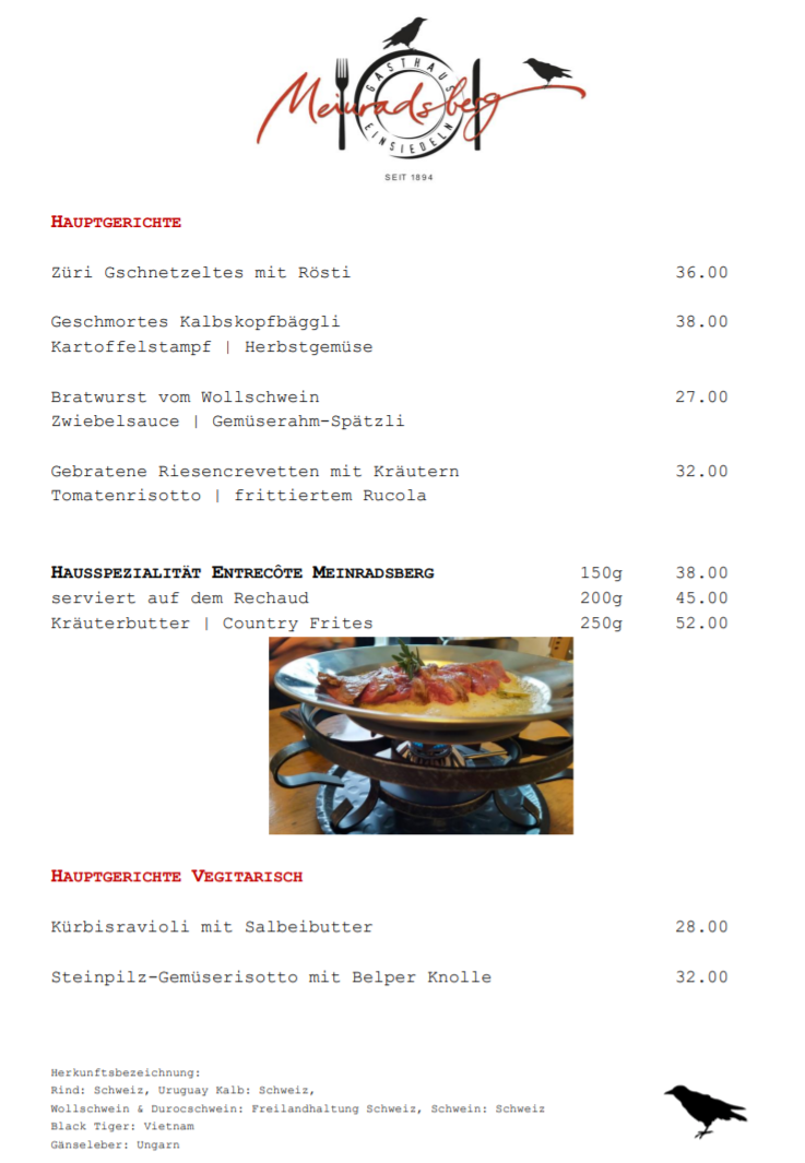 Gasthaus Meinradsberg Photo Menu 3