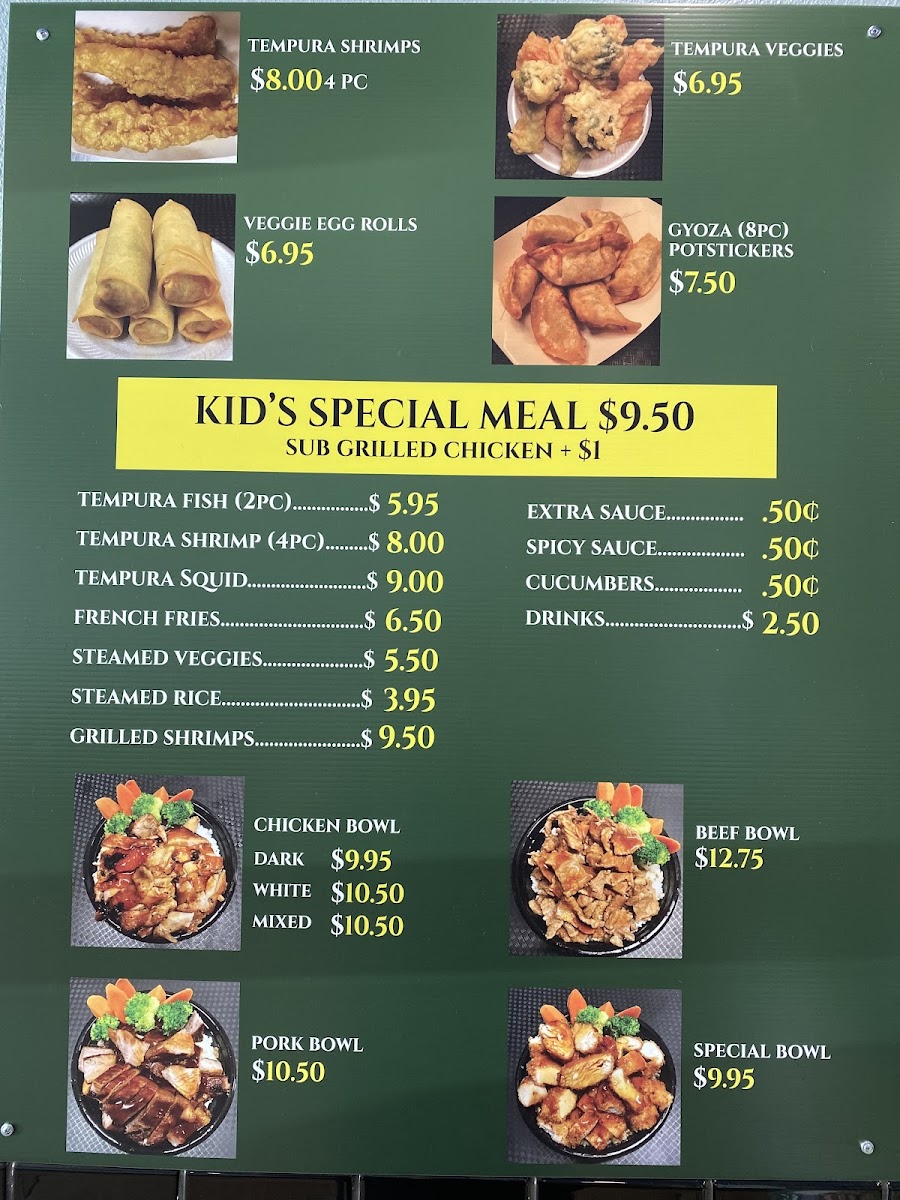 Pete's Teriyaki Clovis Photo Menu 2