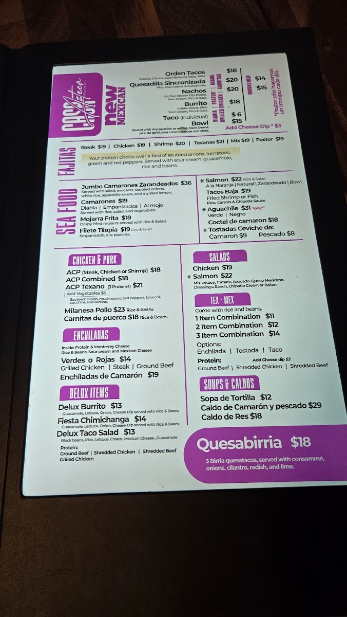 Casa Azteca Mexican Grill Photo Menu 10