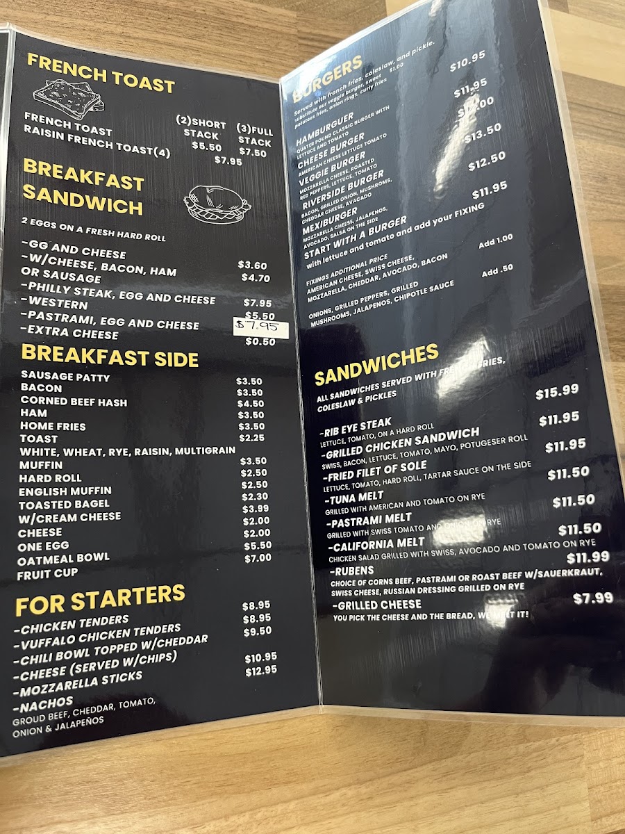 Riverside Breakfast and Lunch Photo Menu 3
