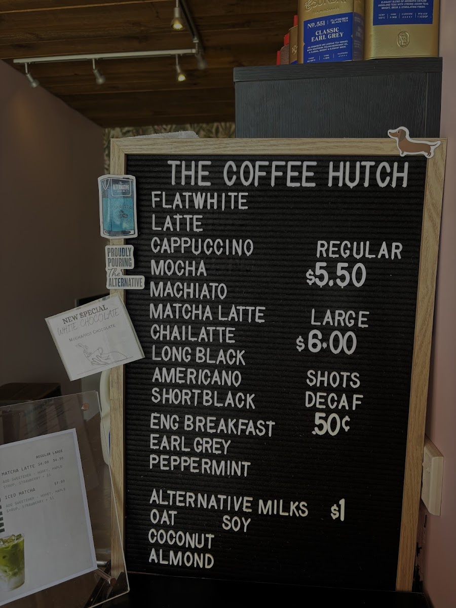 The Coffee Hutch Photo Menu 2
