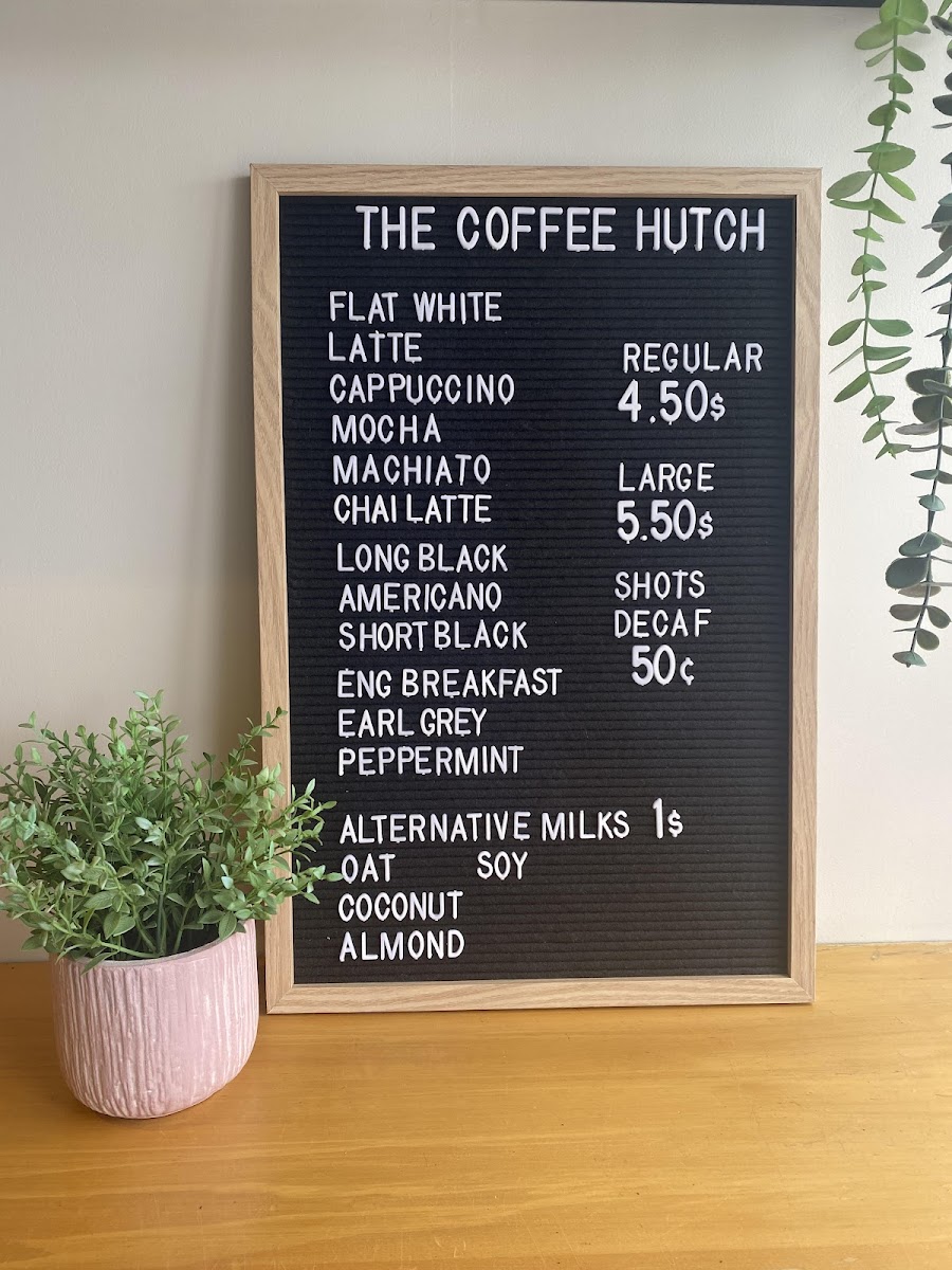 The Coffee Hutch Photo Menu 4