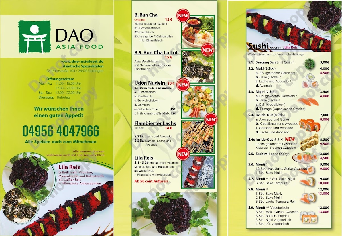 DAO ASIA FOOD Photo Menu 5