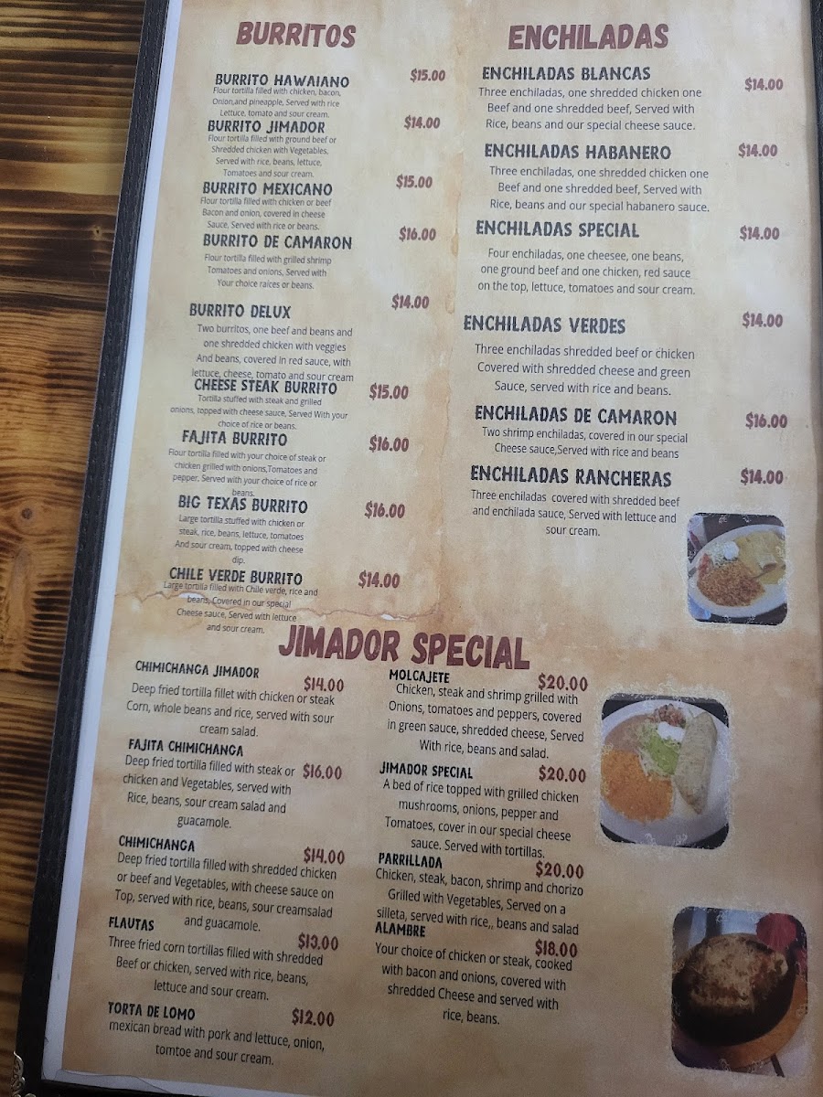 jimador Mexican grill Photo Menu 7