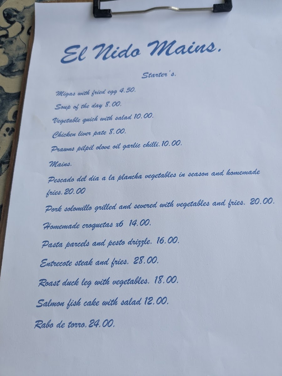 La terraza del nido Photo Menu 3
