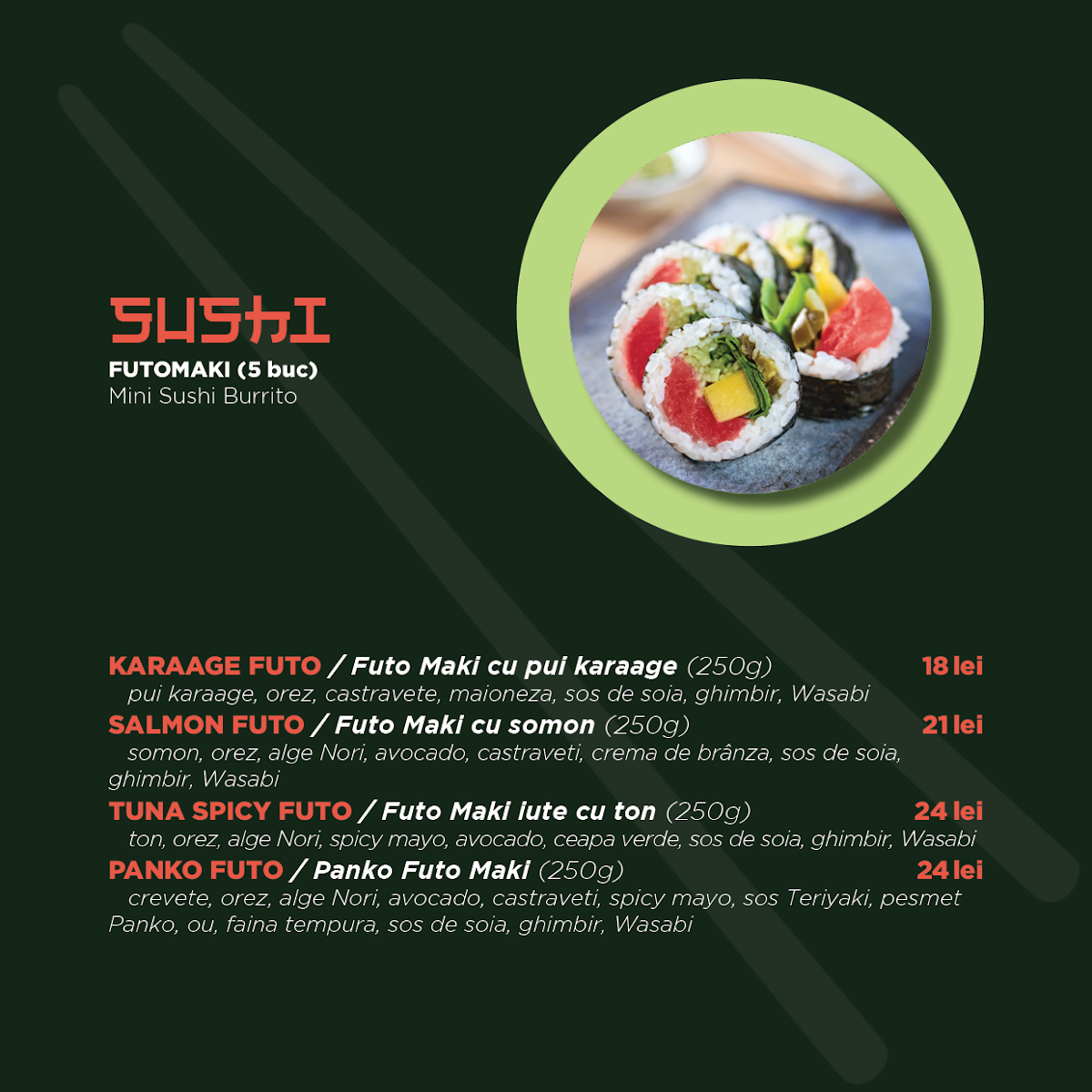 Capricci Sushi Photo Menu 3