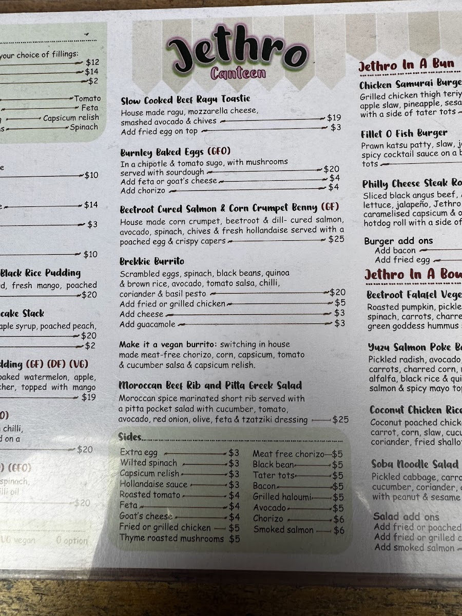 Jethro Canteen Photo Menu 5