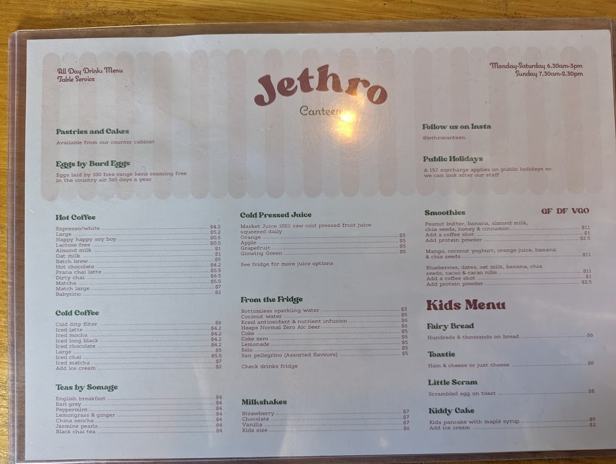 Jethro Canteen Photo Menu 7