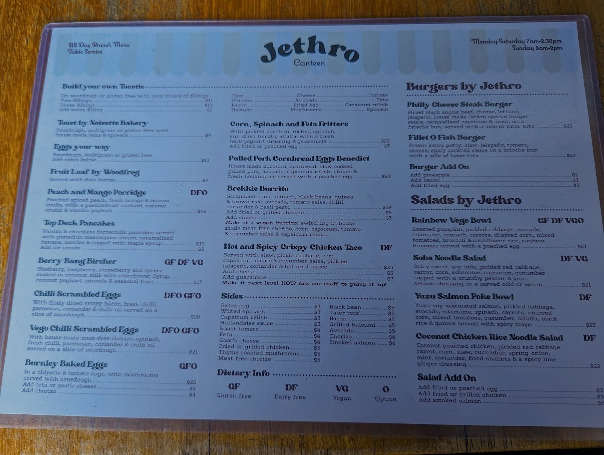 Jethro Canteen Photo Menu 8