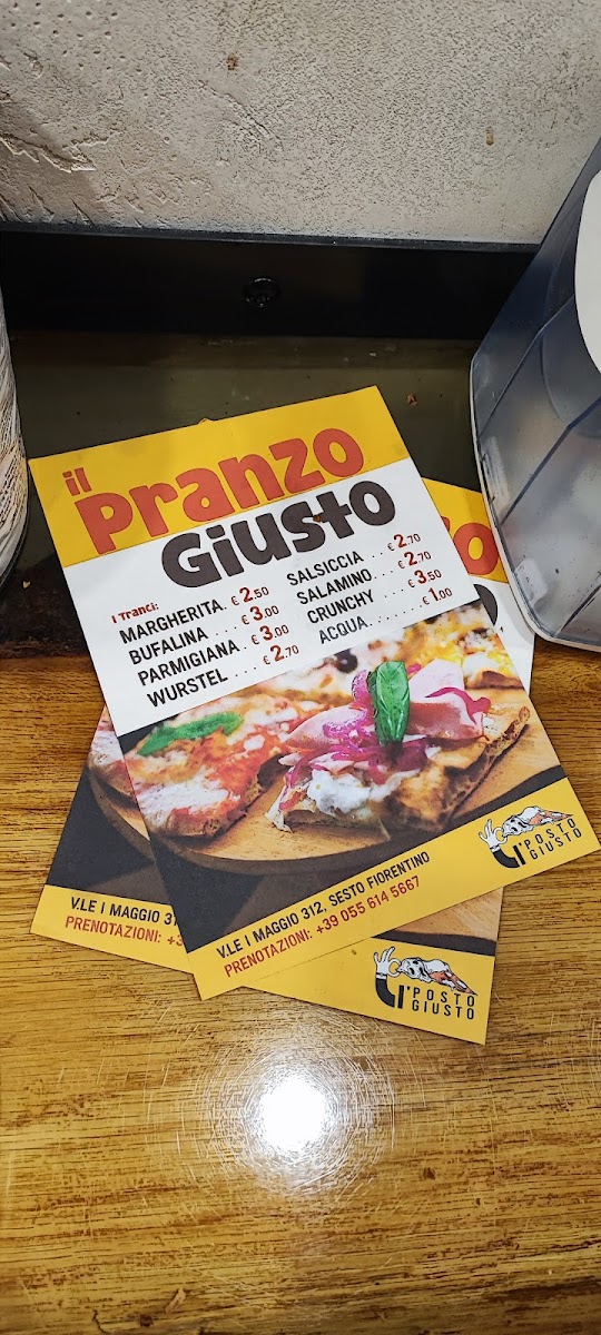 I'Posto Giusto Photo Menu 2