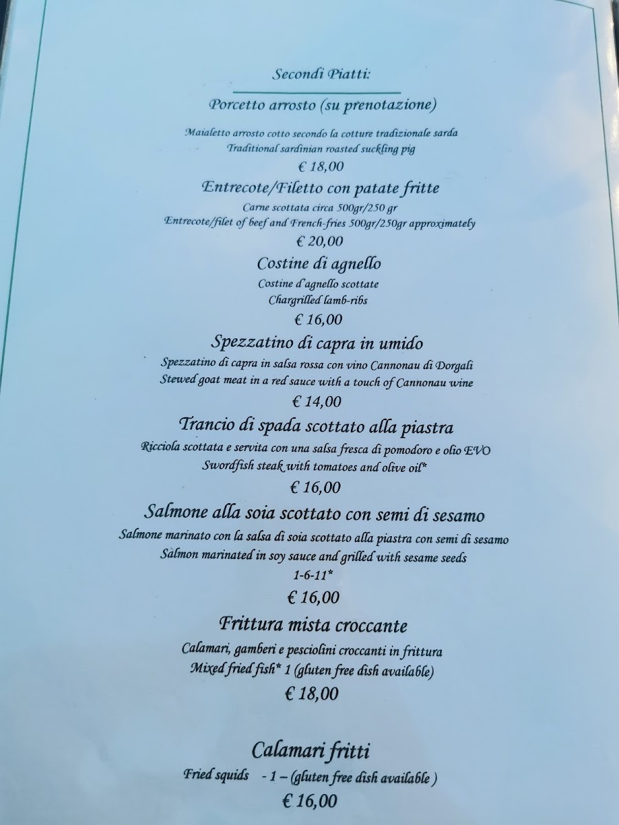 Hotel Ristorante Sant'Elene Photo Menu 1
