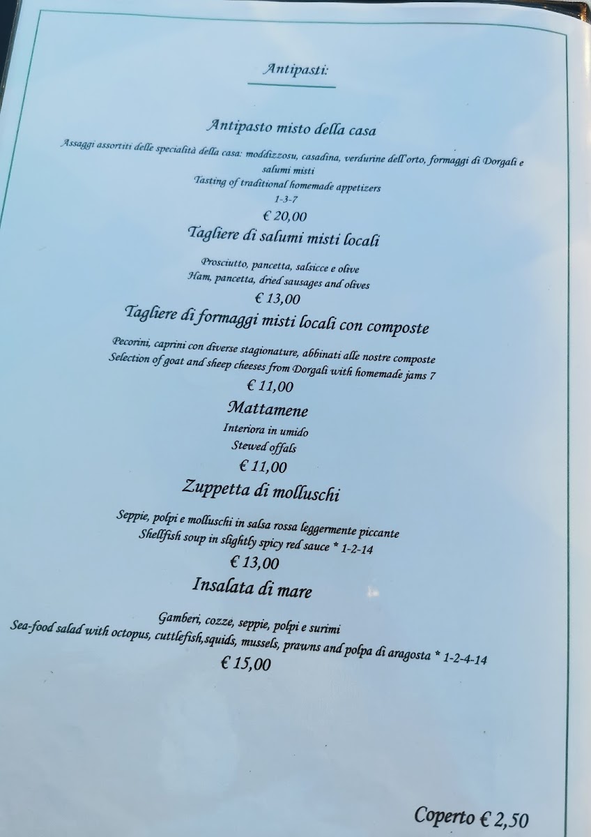 Hotel Ristorante Sant'Elene Photo Menu 2