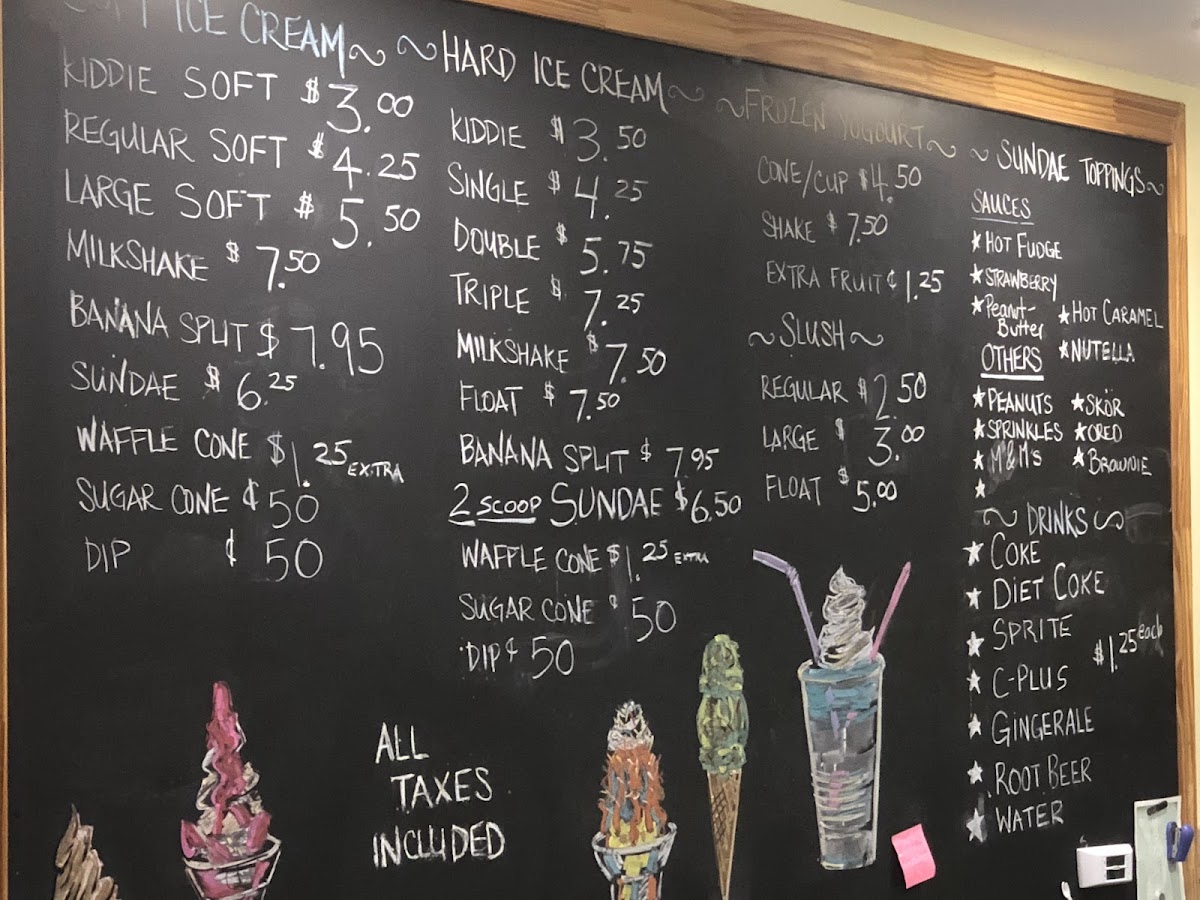 Murphy's Ice Cream Parlour Photo Menu 1