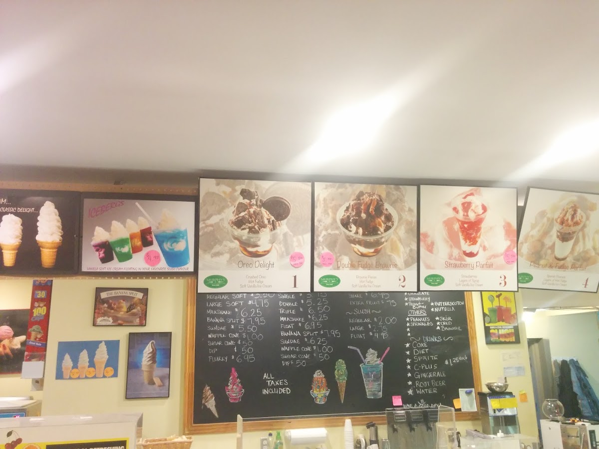 Murphy's Ice Cream Parlour Photo Menu 10