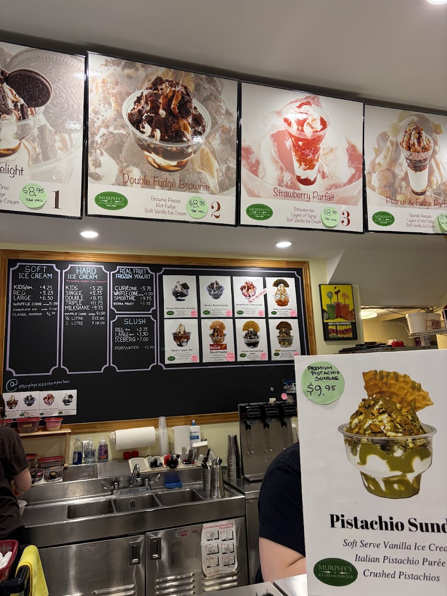 Murphy's Ice Cream Parlour Photo Menu 3
