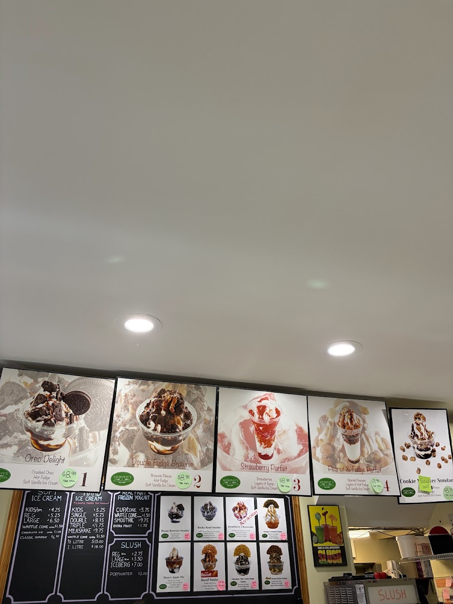 Murphy's Ice Cream Parlour Photo Menu 4