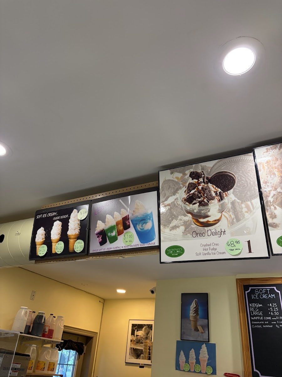 Murphy's Ice Cream Parlour Photo Menu 6
