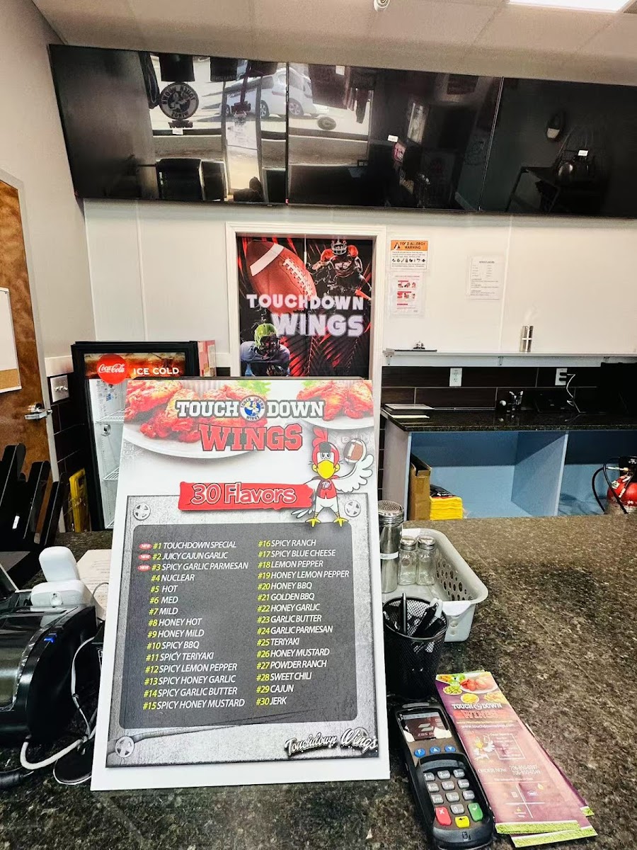 Touchdown Wings Photo Menu 1