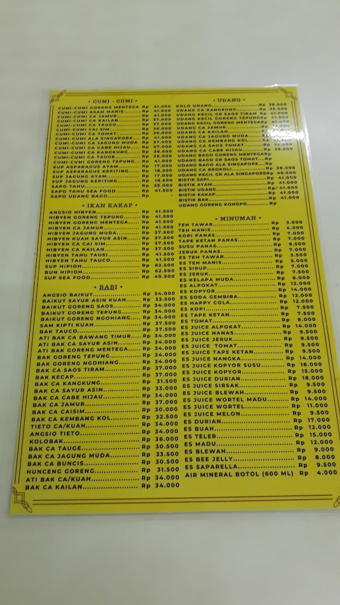 Rumah Makan Gajah Jaya Photo Menu 10