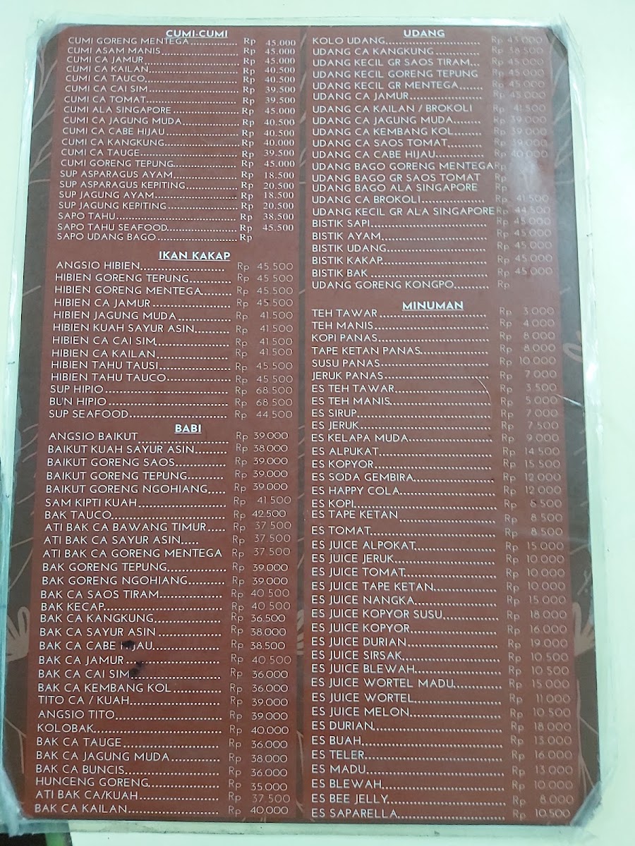 Rumah Makan Gajah Jaya Photo Menu 6