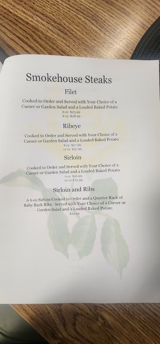 Yellow rose smokehouse Photo Menu 1