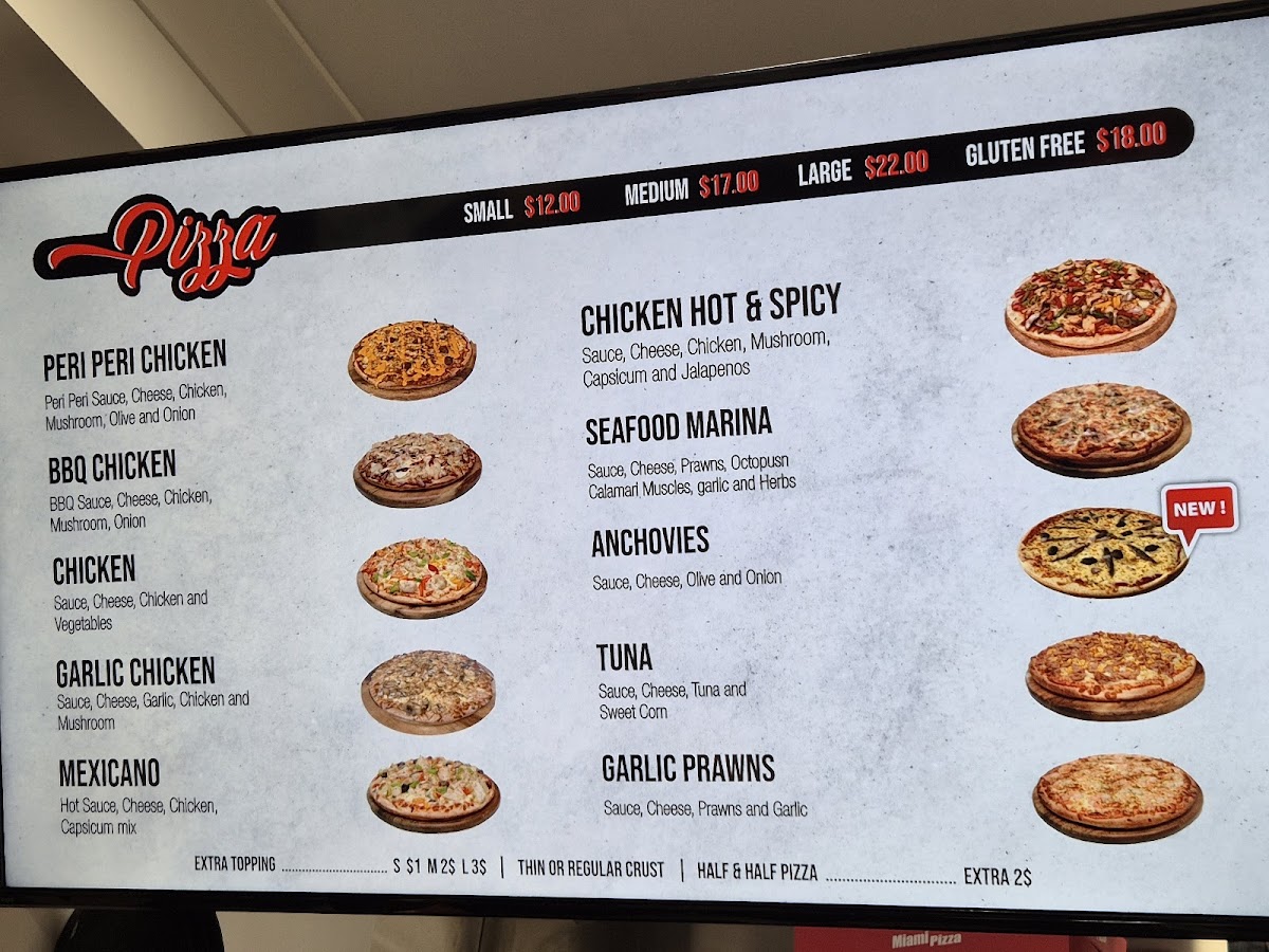 Miami Pizza Photo Menu 6