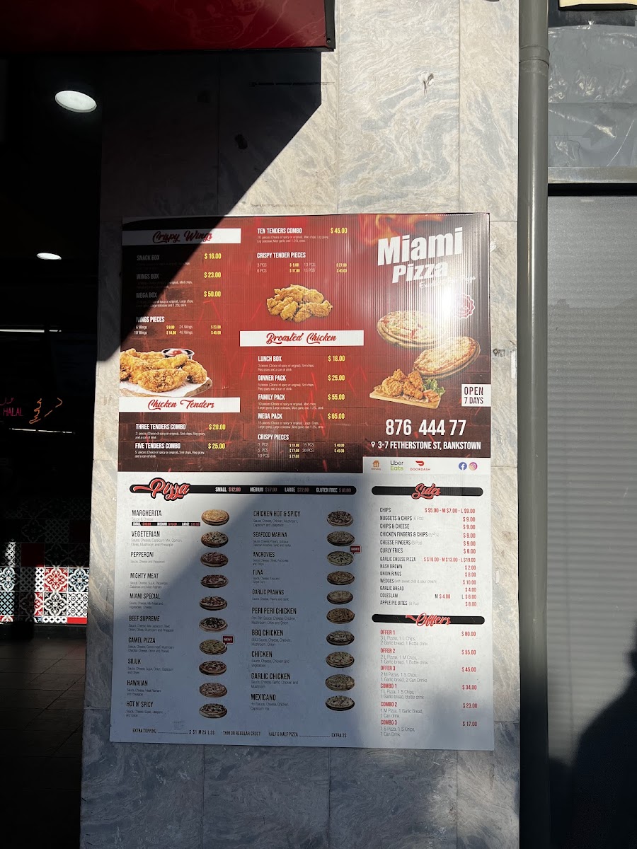 Miami Pizza Photo Menu 8