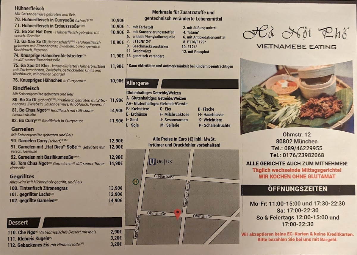 Ha Noi Pho Photo Menu 2