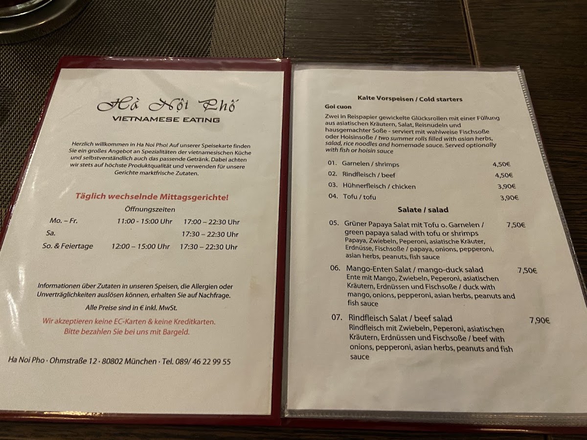 Ha Noi Pho Photo Menu 9
