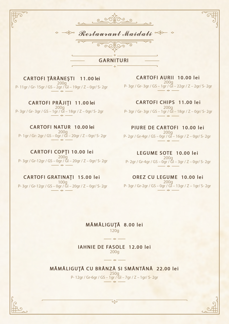 Maidali Restaurant Photo Menu 2