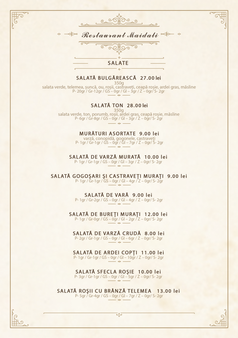 Maidali Restaurant Photo Menu 6