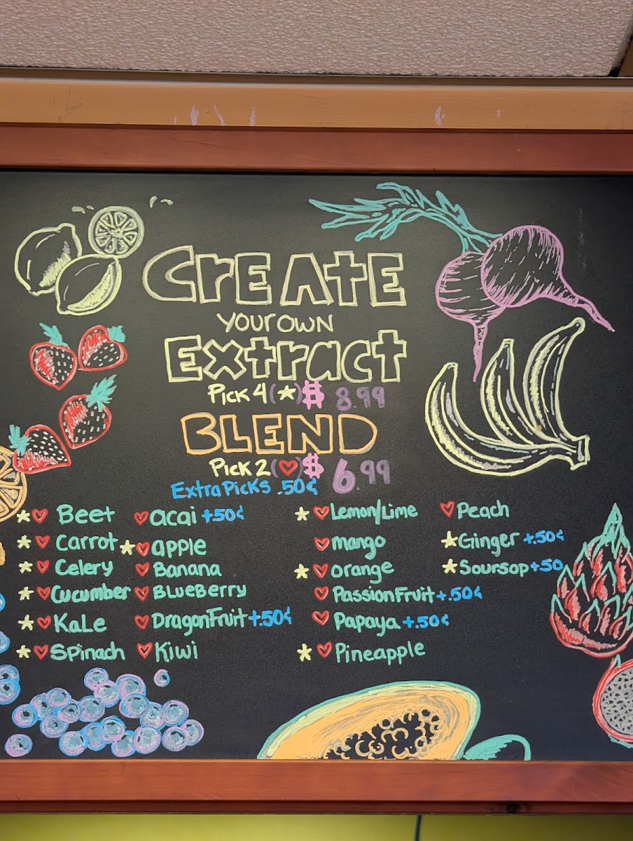 Pappy's Juice Bar Photo Menu 2
