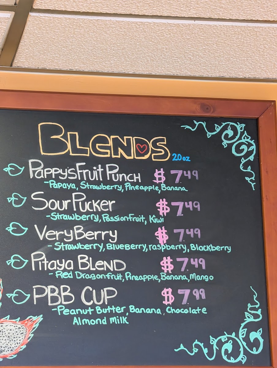 Pappy's Juice Bar Photo Menu 5