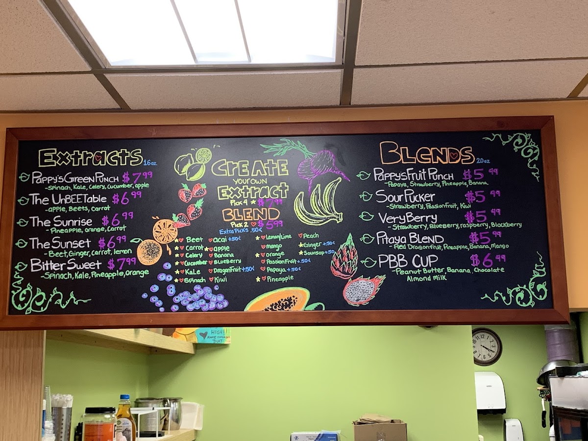 Pappy's Juice Bar Photo Menu 8