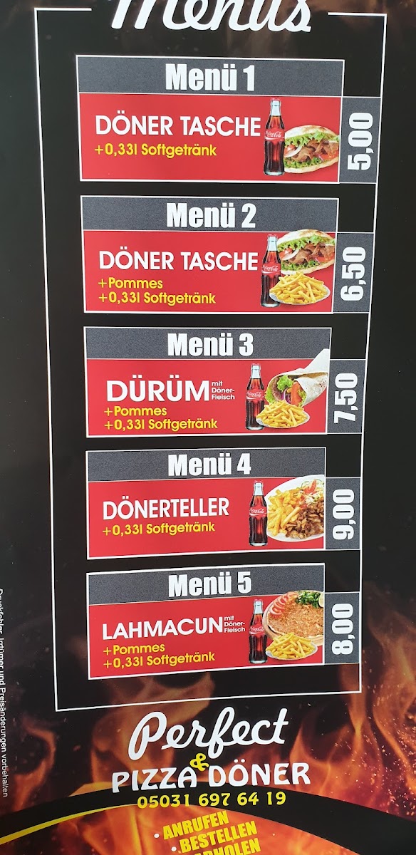 Perfect Pizza & Döner Photo Menu 5