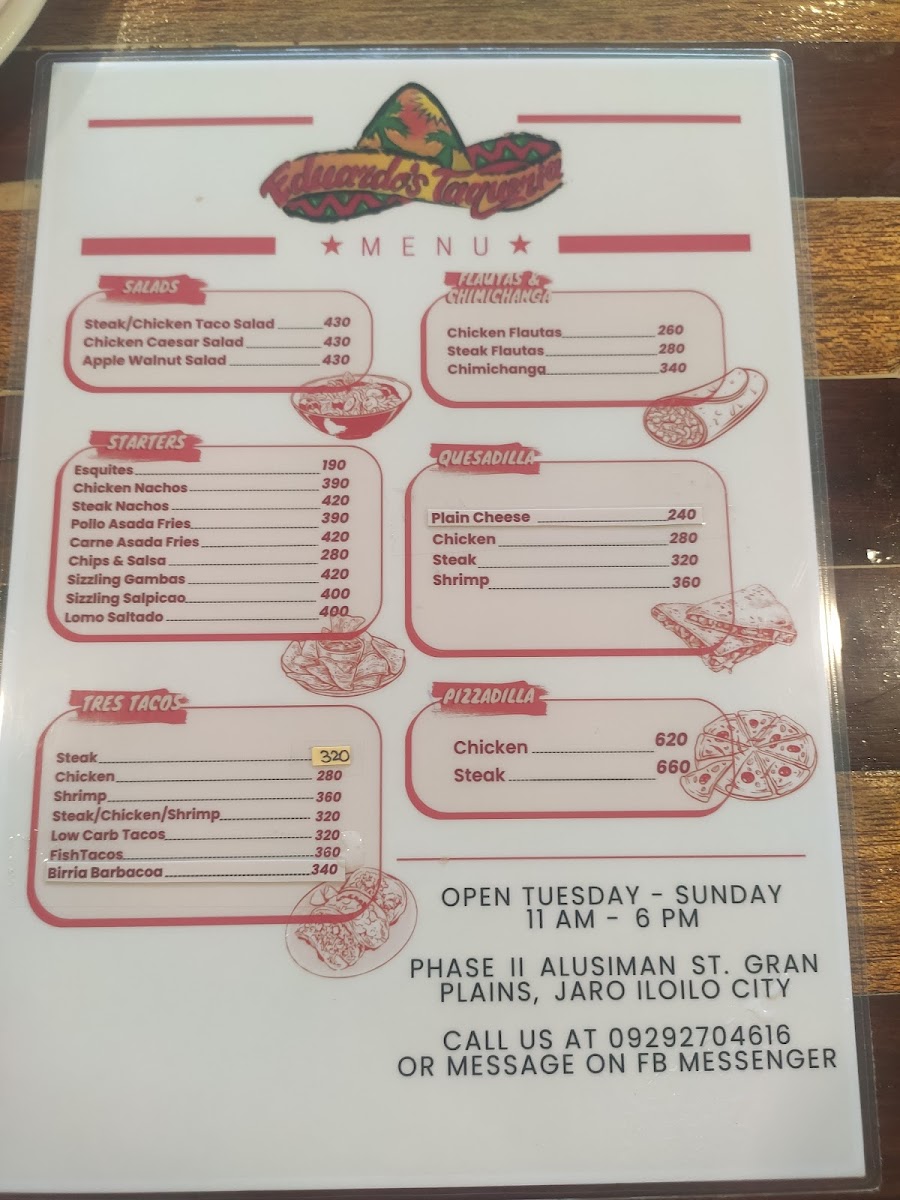 Eduardo's Taqueria Photo Menu 2