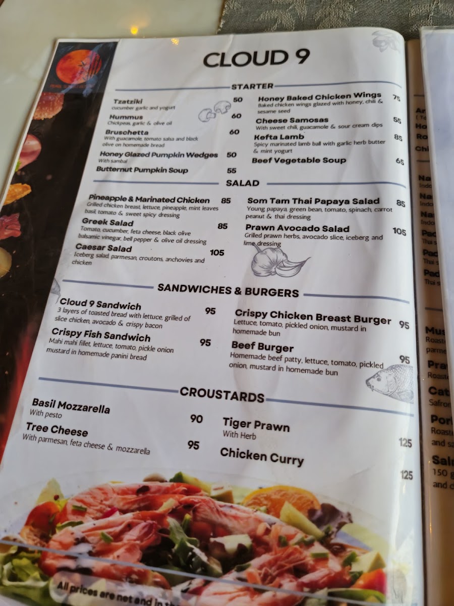 Cloud 9 Restaurant and Bar Photo Menu 10