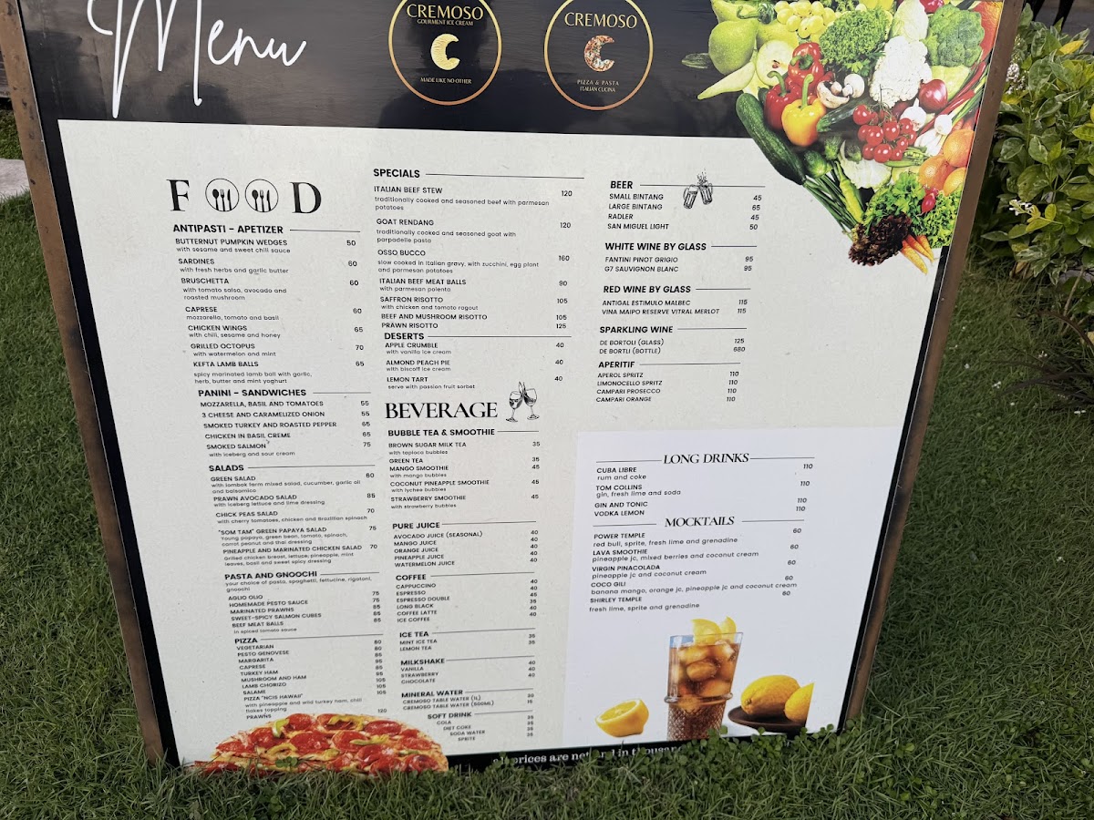 Cloud 9 Restaurant and Bar Photo Menu 3
