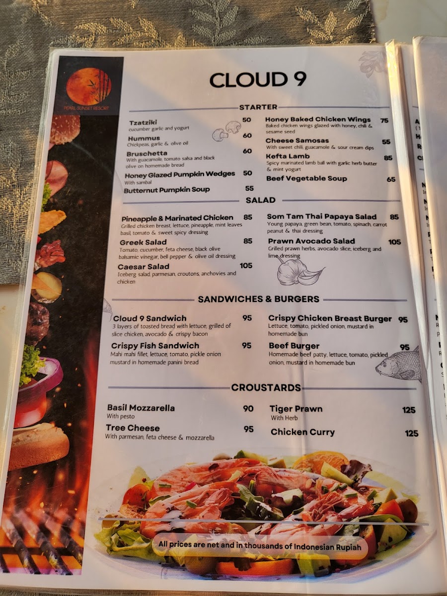 Cloud 9 Restaurant and Bar Photo Menu 4