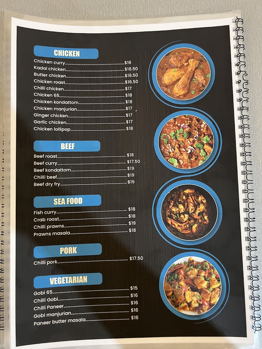 Mallu's Corner.NZ Indian Restaurant & Catering Hamilton Photo Menu 5