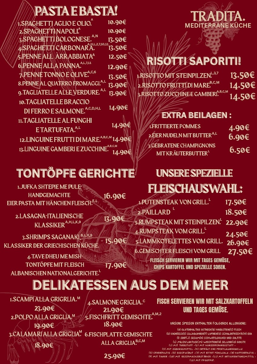 RESTAURANT PIZZERIA TRADITA Photo Menu 1