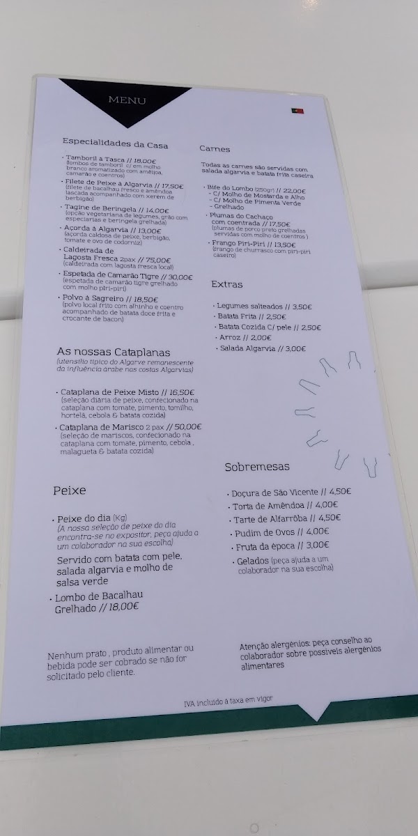 A Tasca Photo Menu 3
