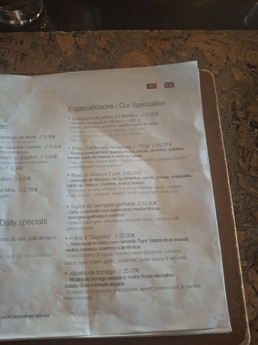 A Tasca Photo Menu 4